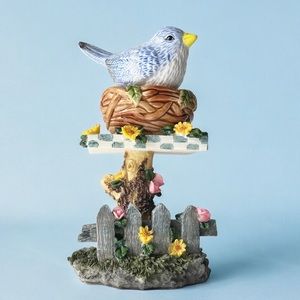 Cardinal Handpainted Bird with Nest Salt and Pepper Set